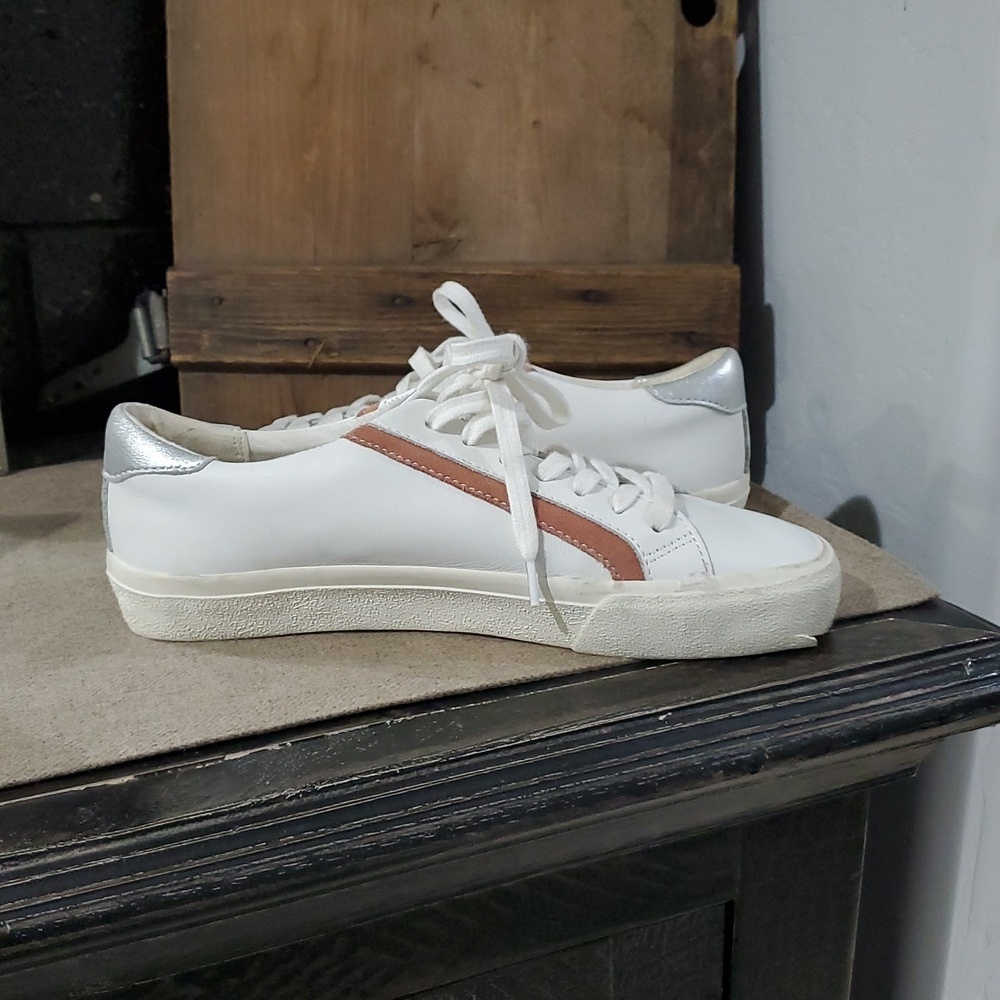 Madewell White Sneakers with Color Streak Detail - Picture 8 of 13